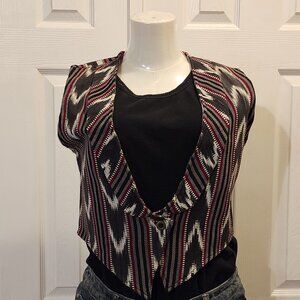 Southwest style patterned vest